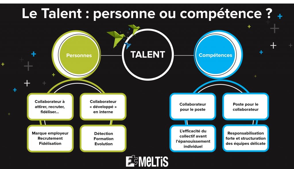 Infographie Meltis : Le talent : personne ou compétence